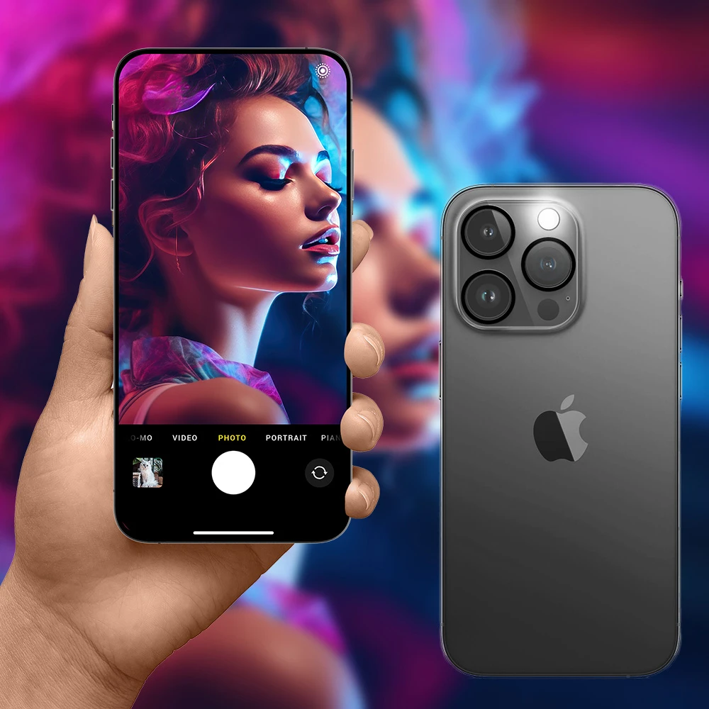 Szkło hartowane do aparatu iPhone 15 Plus 3mk Lens Pro Full Cover